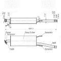 Trialli EAM0348 Toyota RAV 4 (06-) 2.0i/2.4i дополнительный (резонатор) (алюминизированная сталь)